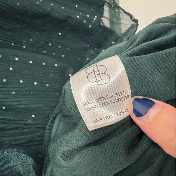 NEW Baltic Born Helen Sleeveless Sparkle Gown in Emerald Size Large - Picture 16 of 16